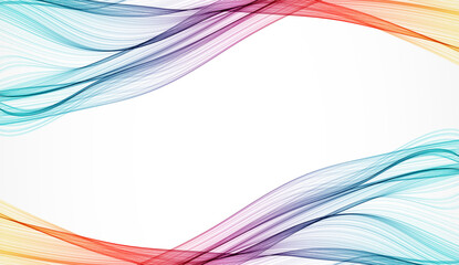 Abstract background. Vector. Illustration of a color wave.