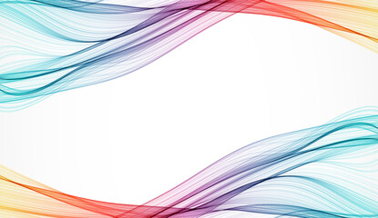 Abstract background. Vector. Illustration of a color wave.