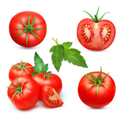 Red tomato isolated