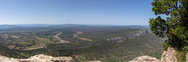 Pic Saint-Loup mountain view in Languedoc-Roussillon, southern France
