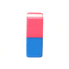 Eraser or rubber isolated on a white background