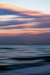 Naklejka na ściany i meble Abstract seascape background, motion blurred, long exposure.