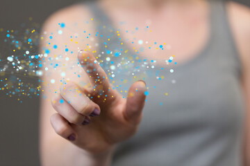 Global digital connections with technology
