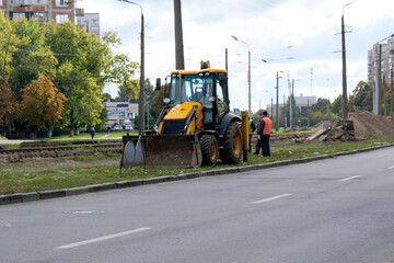 Replacement of old tram tracks
