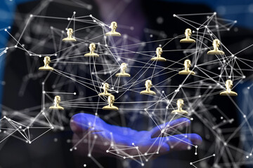 organization chart team concept networking