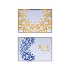 Baner Black Friday beige color with abstract pattern