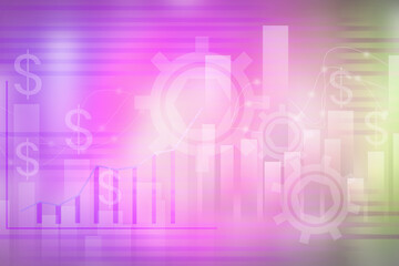 2d illustration futuristic business background pattern graph concept
