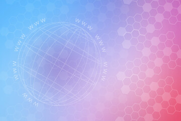 2d illustration futuristic technology background shield wifi concept
