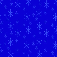 winter seamless pattern flat color