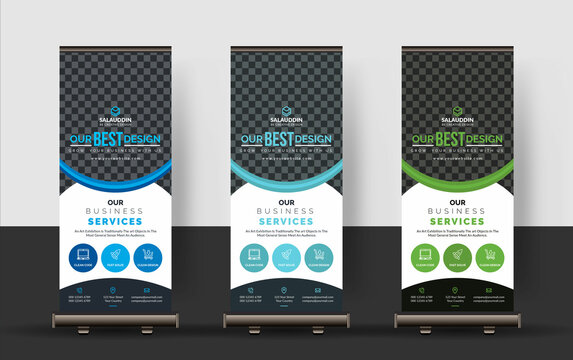 Corporate Roll-up Banners, Set of roll up banner, roll up banner, banner, Corporate banner design, Pop up banner design, Creative banner, Banner