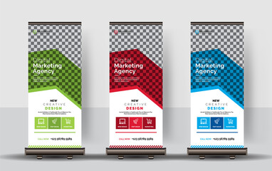 Corporate Roll-up Banners, Set of roll up banner, roll up banner, banner, Corporate banner design, Pop up banner design, Creative banner, Banner 