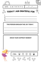 Fairy's gratitude journal, gratitude journal for children, small journals for writing, Fairy gratitude book
