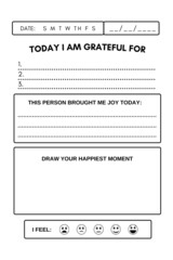 Gratitude journal for children and adults, small journals for writing