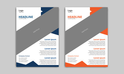 Naklejka premium Corporate Business Flyer Design, Brochure Design Template, A4 size flyer template, cover book design, magazine design