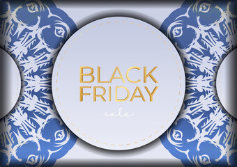 Beige color black friday poster with luxury ornament