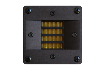 Obraz premium Tweeter speaker isolated detail, on a white background
