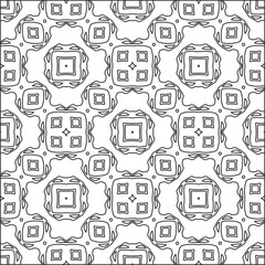 Fototapeta na wymiar floral pattern background.Repeating geometric pattern from striped elements. Black pattern. 