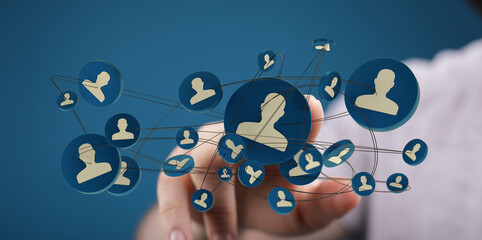 Fototapeta premium Human resource management and recruitment employment business concept