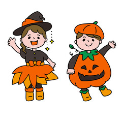 ハロウィンの子ども