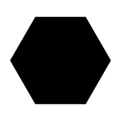 Hexagon shape symbol vector icon for creative graphic design ui element in a pictogram illustration