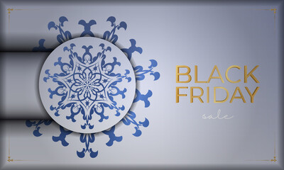 Beige Black Friday Sale Advertising with Round Ornament