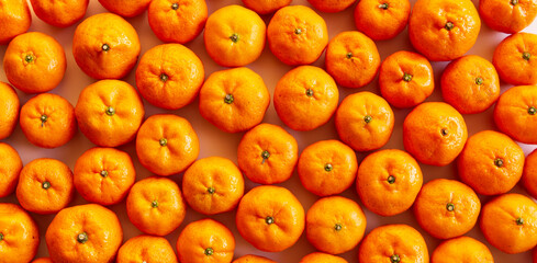 fresh ripe oranges arranged on a white background beautiful top view photos for background