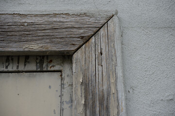 old wooden door frame