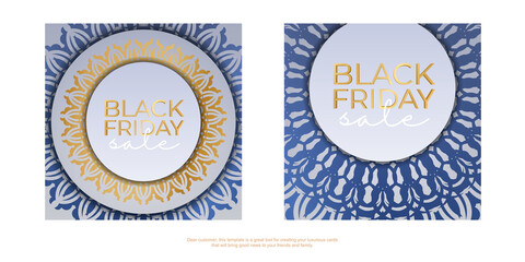 Beige round pattern black friday sale party poster