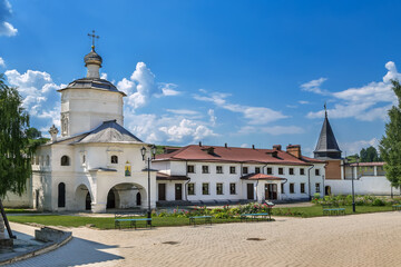 Fototapeta na wymiar Holy Dormition Monastery, Staritsa, Russia