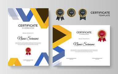 Modern certificate template