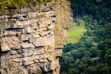 Tequendama waterfall, tourist viewpoint south of the capital of Colombia, Bogotá