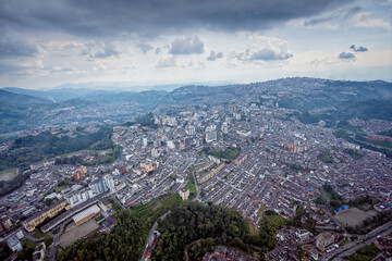 aerial view of the city of Manizales, Caldas capital of Caldas Colombia