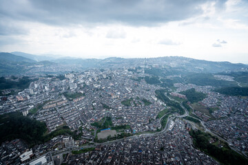 aerial view of the city of Manizales, Caldas capital of Caldas Colombia