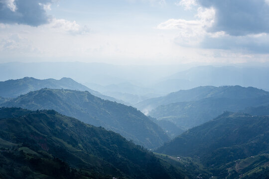 central mountain range of Colombia, productive zone of the Colombian center © Wil.Amaya