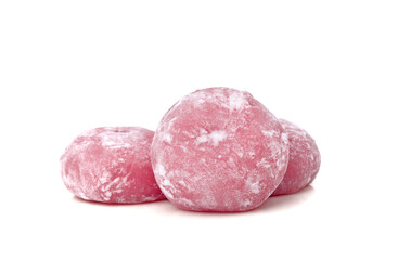 Daifuku mochi Japanese dessert on white background