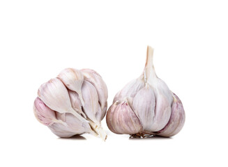 Obraz premium Fresh garlic isolated on white background