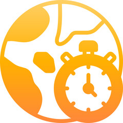time zone gradient icon