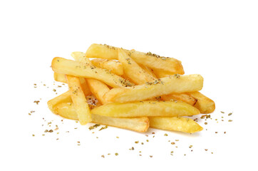 Potato fried or french fries isolated on white background