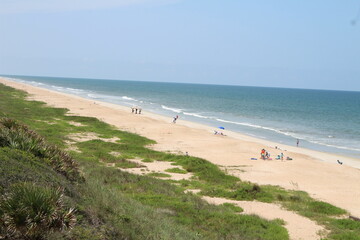 Florida Nature Preserve Beach Looking North