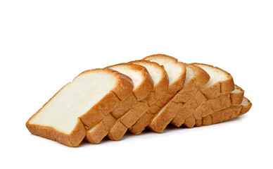 Sliced bread isolated on white background