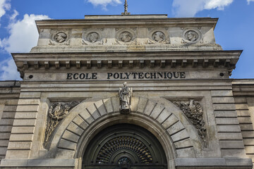 Complex of buildings of Ministry of Higher Education, Research and Innovation in Paris. Famous Ecole Polytechnique was located in these buildings (from 1815 until 1976). Paris, France.