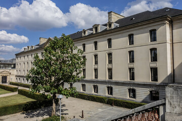 Complex of buildings of Ministry of Higher Education, Research and Innovation in Paris. Famous Ecole Polytechnique was located in these buildings (from 1815 until 1976). Paris, France.