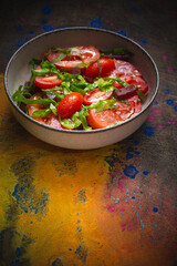 Tomato salad- food vegetarian