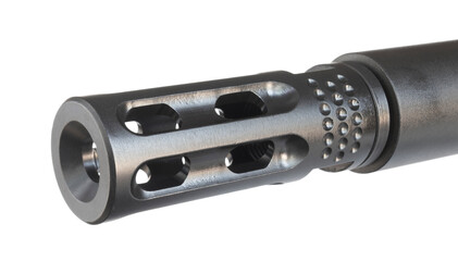 Muzzle device on a gun