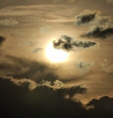 clouds and sun