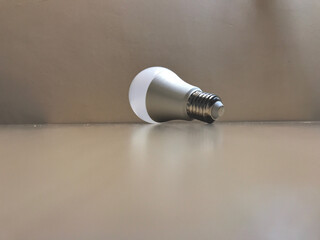 Bulb on the wooden pattern