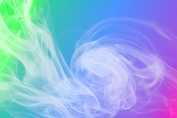 abstract colorful smoke background high resolution. colorful smoke on gradient background, smoke background