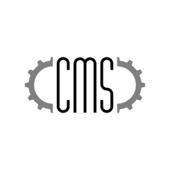 CMS content management system icon isolated on white background