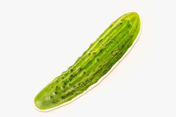 cucumber isolated on white background