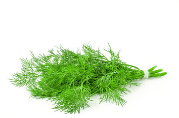  Bunch of dill on a white background